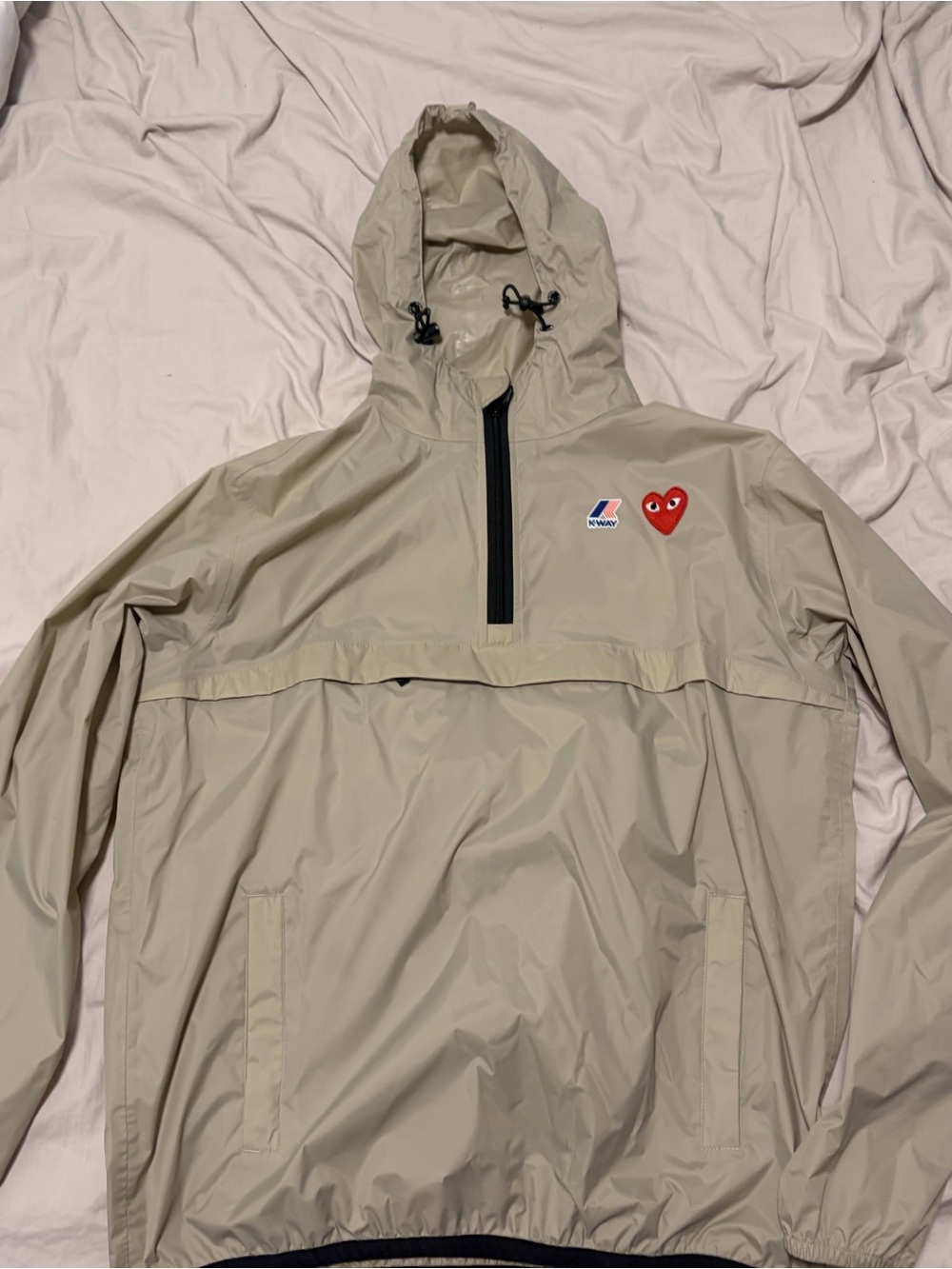 Authentic Comme des Garçons PLAY K-Way Edition Half-Zip Jacket